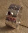 circle pattern and garnet ring.jpg